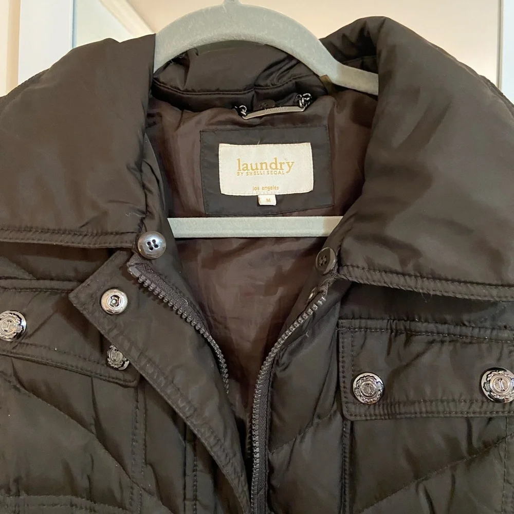 Laundry by Shelli Segal Faux Fur Down Puffer Jacket - Picture 3 of 5